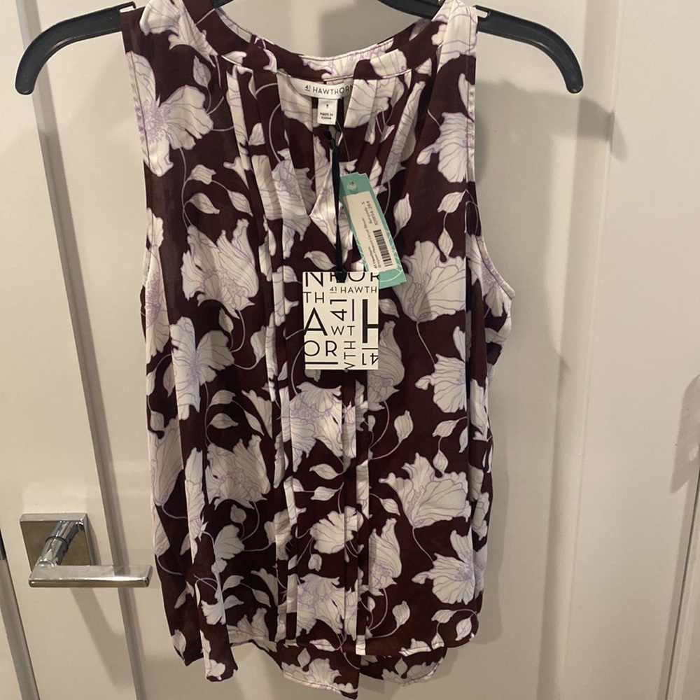 Floral tank blouse